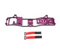 Xyntor Carbon Fiber RC Chassis Frame | Aluminum Alloy Suspension for AXIAL SCX10 1/10 | Upgrade Chassis for Off - Road Crawlers/Trail Trucks (Purple)