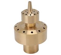 Xyntor Copper Fountain Nozzle | Double Column Music Fountain Nozzle for Landscape/Pool/Garden | Sturdy & Oxidation Tolerant | Wide Spraying Range (G1in)