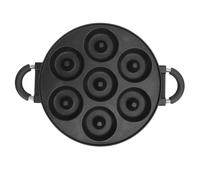 Xyntor Donut Pan 7 Hole | Non Stick & Easy Release Doughnuts | Ideal for Takoyaki/Pastries/More | Aluminum Alloy with Comfortable Handle & Even Heat