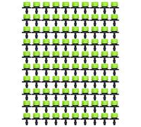 Xyntor Drip Irrigation Emitters 100Pcs | 8 Hole Adjustable Sprinkler for Garden/Greenhouse/Courtyard | 0-70L / H Flow Rate, 4mm Microtube Connector (Green)