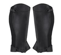 Xyntor Equestrian Half Chaps for Adults | Microfiber Leg Guard for Riding | Lightweight Horse Riding Half Chaps for Training/Everyday Use | Full Zipper, Elastic Strap (XL)