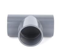 Xyntor G1-1/2 PVC Tee Fitting | 3 Way Pipe Connector Adapter for Water Supply | Sturdy PVC Fitting for Garden/Greenhouse/Irrigation | Non - Corrosive & Easy Installation