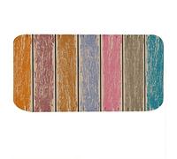 Xyntor Grip Flannel Floor Mat | Retro Wood Style Absorbent Rug for Kitchen/Bathroom/Office | Machine Washable Skid - Reducing Mat for Chairs & High Traffic Areas, 5 Sizes (40cm×120cm)