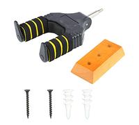 Xyntor Guitar Wall Mount Hanger | Auto - Locking Steel Hook & Solid Wood Base | High Load Bearing Holder for Acoustic/Electric/Bass Guitars | Space Saving Display