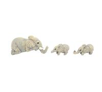 Xyntor Hand Painted Elephant Statue | Mother & Little Ones Figurine for Table/Shelf/Window Sill | Cute Home Decor & Thoughtful Present for Mother ' s Occasion