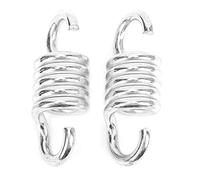 Xyntor Heavy Duty Swing Springs 8mm | 500kg Load Capacity Protected Hanging Springs | Dual Swivel Hooks for Porch Swing/Hammock Chair/Boxing Bag | 2Pcs Galvanized Steel Springs