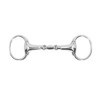 Xyntor Horse Gag Ring Snaffle Bit | 125mm Stainless Steel Loose Oval Link Mouthpiece | Training Equipment for Biting Control/Mouth Care
