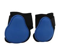 Xyntor Horse Tendon Boots | Soft PU Shell Prevents Slipping & Shock | Easy Stick for Equestrian/Training | Enduring Neoprene Guard for Horses (Blue hind Legs M)