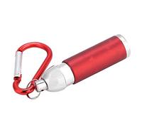 Xyntor Mini LED Flashlight Keychain | 6 Colors Aluminum Alloy Torch Illumination | Portable EDC Flashlight for Emergency/Camping/Hiking | 2 Modes, 100000 Hours Lifespan (Red)
