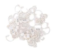 Xyntor Poultry Leg Bands Numbered 1-50 | Retractable Plastic ID Rings for Chickens/Ducks/Geese | 6 - Slot Adjustable & Reusable