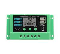 Xyntor PWM Solar Management Controller 12V 24V | LCD Display Adjustable Voltage & Protections | Solar Panel Regulator for Home/RV/Marine | USB 5V 2A Output (30A)