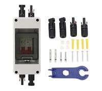 Xyntor Solar Disconnect Switch | IP65 Weather - Proof DC 500V Circuit Breaker Box | PV Disconnector for Solar Panels/Inverters/off - Grid Systems | Overload & Thunder Protection (63A)