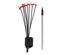 Xyntor Solar Garden Lamps 2 Pack - Bee Design LED Outdoor Fixtures Weatherproof | Solar Powered Decorative Fixtures for Garden/Patio/Lawn | Auto On/off, Easy Install No Wiring (Warm Light)