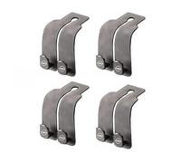 XYPDMGRE 4 Pezzi Auto Gancio per Schienale per Opel Vauxhall Meriva A Meriva B 2003-2017, Gancio Metallico per Sedile Posteriore Accessorio automobilistico,A-Grey