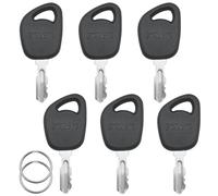 XYQMLY Confezione da 6 chiavi di accensione per tosaerba GY20680 + 2 portachiavi, compatibili con Jo-hn Deere 1026R 2025R 2026R LA LT SST X Series 1026R L100