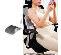 Xyrona Letto per Stretching Collo Distensione Lombare Regolabile da Ufficio con Pompa Manuale, Tavolo per Trazione Magnetica Regolabile in Altezza da 3,5-14,5 cm, Panca Stretching(Black)
