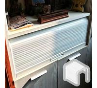 Xyrona Serranda a Rullo Armadietti Compatti con Serrande Avvolgibili in ABS, Serrande di Sicurezza Avvolgibili Personalizzate a Scorrimento Fluido, Porte a Rete Antipolvere(H24xW39/60x100cm)