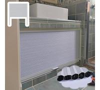 Xyrona Serranda a Rullo Fermaporta a Serranda Senza Binari, Installabile Ovunque, Porte Pieghevoli Verticali di Sicurezza per Armadi/Guardaroba, Pannello Accesso Antipolvere(W35xH47in/90x120cm)