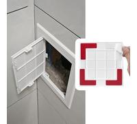 Xyrona Sportello Ispezione Botola di Accesso in Piastrelle Autoadesive, Porte per Soffitta 10x10 cm, 15x15 cm, 15x30 cm, 20x20 cm, 25x25 cm, 30x30 cm, 35x35 cm, 40x40cm(White-19X19cm/7.5x7.5)