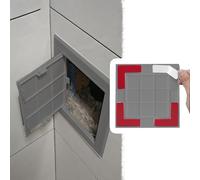 Xyrona Sportello Ispezione Botola di Accesso in Piastrelle Autoadesive, Porte per Soffitta 10x10 cm, 15x15 cm, 15x30 cm, 20x20 cm, 25x25 cm, 30x30 cm, 35x35 cm, 40x40cm(Gray-20X20cm/8x8)