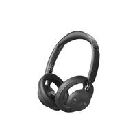 XYRTHSKO Compatibile con cuffie auricolari aperte, Bluetooth wireless pieghevoli bassi potenti, leggeri, cavi e traduttori AI(Black AI case)