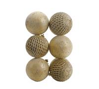 XYRTHSKO Compatibile con Gli arrivi, Decorazioni Natalizie Pendenti in saldo, 8 cm/12 Pezzi, Set di Palline dipinte Glitter, Albero(G)