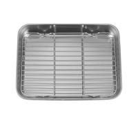 XYRTHSKO Compatibile con teglie for Barbecue in Acciaio Inox, for arrostire Il Pollo, for grigliate all'aperto e Viaggi