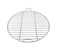 XYRTHSKO Griglia Rotonda in Acciaio Inossidabile con Maniglia Compatibile, Griglie a Carbone da 7432 e 57 cm(45cm)