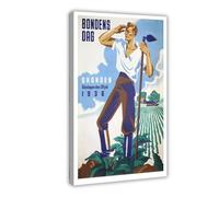 XYSWDD Bondens Dag, festa degli agricoltori, Skansen, Stoccolma, Svezia. Poster vintage da viaggio, decorazione artistica da parete, poster decorativo da parete, per casa, bar, ristorante, garage