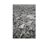 XYSWDD Poster in bianco e nero di Accra, arte urbana del Ghana, Ankara e Africa, stampa artistica da parete moderna, decorazione per soggiorno e camera da letto, 50 x 75 cm