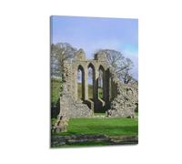 XYSXYCP Album fotografico da parete, poster storico delle rovine della chiesa antica, decorazione moderna per soggiorno, 40 x 60 cm