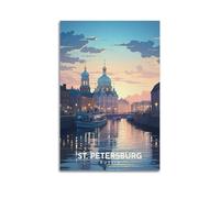 XYSXYCP Stampa artistica da parete con immagine di viaggio Serene San Pietroburgo moderna famiglia per soggiorno decorazione 20 x 30 cm