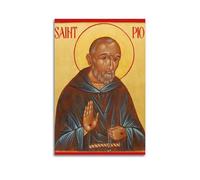 XYSXYCP Stampa artistica da parete su tela, poster cristiano con figure religiose antiche con gesti rosario moderno per soggiorno e camera da letto, 30 x 45 cm
