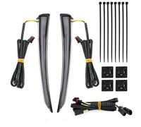 XYSZQJZYP Faro Posteriore Stop Running 2 Pezzi Indicatori Direzione LED Per Carenatura Inferiore In ABS Motocicletta Per Touring Road Street Glide Per Electra FLHR Dal 2014 In Poi