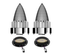 XYSZQJZYP Faro Posteriore Stop Running Indicatore Di Direzione Supersonico Bullet Per Softail Street Per Road Glide Fat Boy Per Sportster Dyna Solo Con Lente