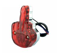 XYSZQJZYP Faro Posteriore Stop Running Luce di stop posteriore a LED universale per moto con dito medio, luce bianca per chopper personalizzato