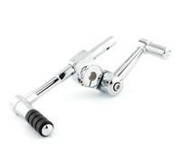 XYSZQJZYP Moto Leva Cambio Leva del cambio regolabile per moto con pattino per tallone e punta, leva, collegamento freno a pedale per modello per R18 di tutti gli anni