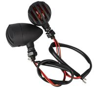 XYSZQJZYP Motorbike indicatore 2 Pezzi Di Luce In Metallo PER Indicatori Di Direzione Retrò PER Motociclette, PER La Maggior Parte Delle Moto Con FORi Da 10 Mm