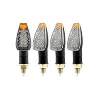 XYSZQJZYP Motorbike indicatore 2 Pezzi/set Indicatori Di Direzione PER Motociclette Luci Lampeggianti A FORma Di Squama Di Pesce Luci Diurne PER CBR650R PER CB500X PER CB1000R