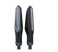 XYSZQJZYP Motorbike indicatore Indicatore Di Direzione PER Moto, Luce Lampeggiante Sequenziale Color Ambra, Universale PER La Maggior Parte Delle Motociclette Con Bullone Da 10 Mm