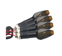 XYSZQJZYP Motorbike indicatore Indicatori Di Direzione Universali PER Moto In Plastica ABS, Indicatori Di Direzione Lunghi E Corti, Set Di 4 Unità Color Ambra.