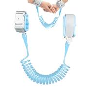 XYTAHDM 2,5M Guinzaglio per Bambini, Bracciale Sicurezza Bambino,Portatile Che Cammina Anti-Perso Mano Cintura,Braccialetto Bambini Antismarrimento Girevole a 360°, Blu