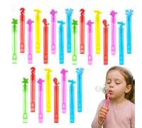 XYTAHDM 24 Bacchette Per Bolle Sapone a Forma Di Animali Marini,in 6 Colori Diversi,Bolle di Sapone Mini per Bambini,Bomboniere, Regalini Fine Festa Compleanno Bambini, Regalo Comunione,Nessun liquido