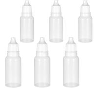 XYTAHDM Flaconi Contagocce Plastica, 6 pcs Applicatore Di Colla, Applicatore Di Precisione, Bottiglie Plastica, Flacone Contagocce, Flaconi a goccia comprimibili portatili (10ml/15ml)
