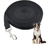 XYTAHDM Guinzaglio Addestramento per Cani Resistente e Leggero, 10M Guinzaglio Lungo per Cani, Lunghina Cane in Nylon,per Tutti i Cani,Nero