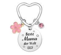 XYTAHDM Portachiavi Festa Della Mamma Idee Regalo Regali Festa Della Mamma Originali Personalizzato Regalo Mamma Compleanno Natale Anniversario Regalo Festa Della Donna Pasqua Grazie per Mamma(A)