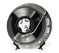 XYTDM Lina Cavalieri K27 - Piatto decorativo da parete, con motivo misterioso, con staffa e gancio speciale a molla, 25,4 cm