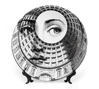 XYTDM Lina Cavalieri K31 - Piatto decorativo da parete, con motivo misterioso, con staffa e gancio speciale a molla, 20,3 cm