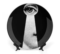 XYTDM Piatto Lina Cavalieri, Piatto Decorativo Da Parete, Decorazione Da Appendere Alla Parete Con Piastra Facciale Misteriosa, Staffa Inclusa E Gancio A Molla Specialestyle-8,10inch