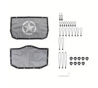 XYTTD Copertura Parasole Bikini per tettuccio apribile Compatibile con Jeep Wrangler JL JLU 4XE 4 Porte 2024 2025, blocca Raggi UV, Vento e Rumore.,Five Star